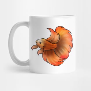 Fish - Betta Fish - Gold Mug